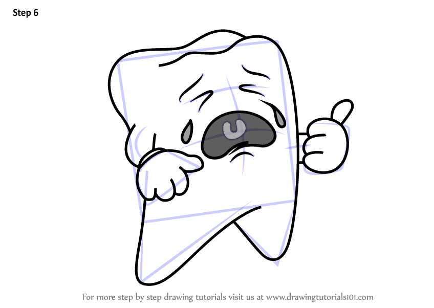 848x602 Learn How To Draw A Crying Tooth
