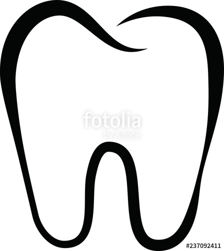 448x500 Line Drawing Of Tooth Stock Image And Royalty Free Vector
