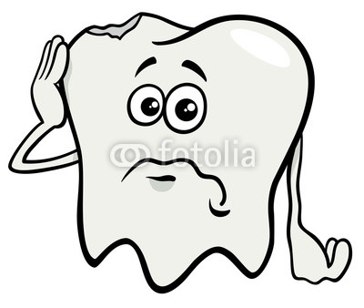 400x338 Sad Tooth Cartoon Character With Cavity Buy Photos Ap Images