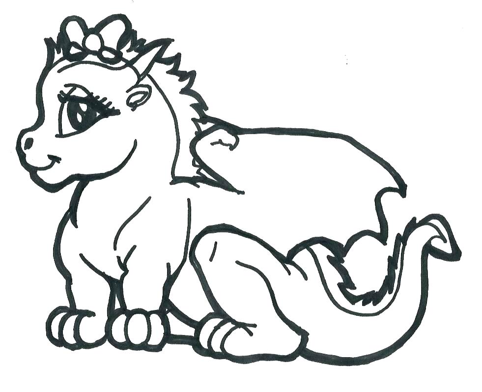 981x798 Scary Dragon Coloring Pages
