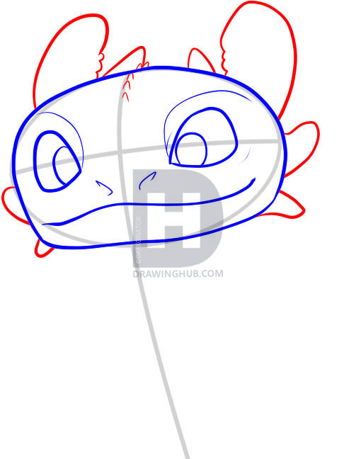 510x648 How To Draw Toothless, Step