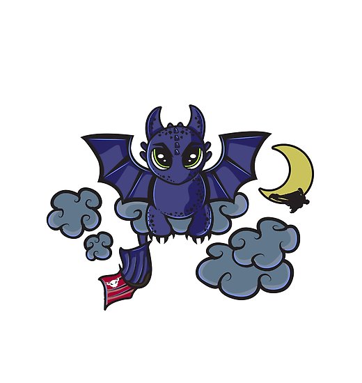 520x550 Cute Toothless Drawing Posters