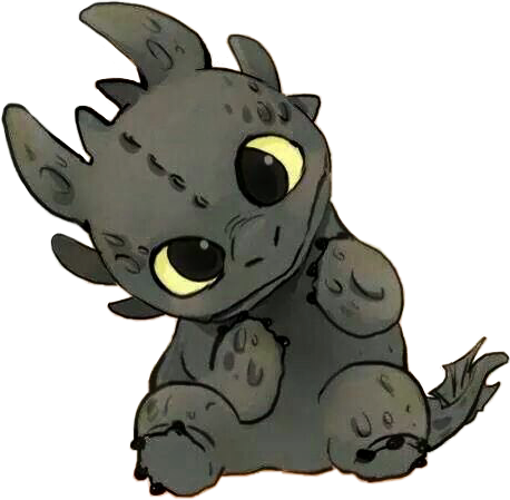 458x449 Cute Toothless Drawing Sticker Freetoedit
