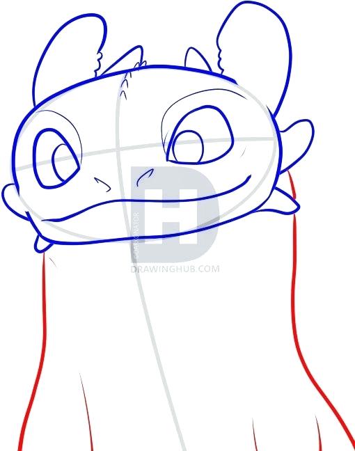 510x648 How To Draw Toothless Easy