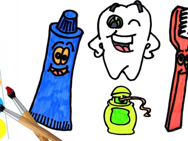 640x480 Toothbrush Clipart Toothpaste Drawing