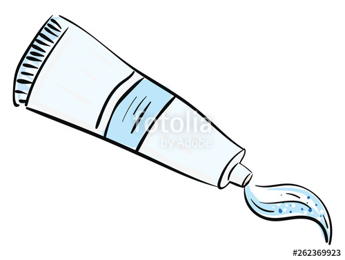 500x377 Toothpaste With Microbeads Squeezed And Coming Out From A Blue