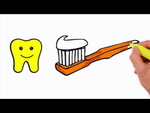480x360 Coloring Pages How To Draw Toothbrush And Teeth