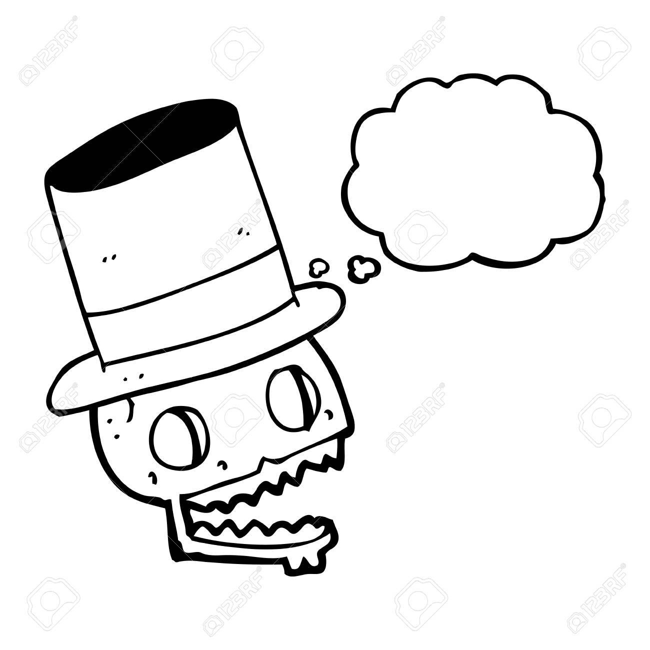 1300x1300 Drawn Top Hat Head Drawing
