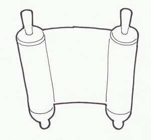 300x278 Torah Scroll