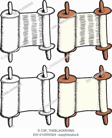 430x529 Torah Scroll Cartoon Stock Photos And Images Age Fotostock