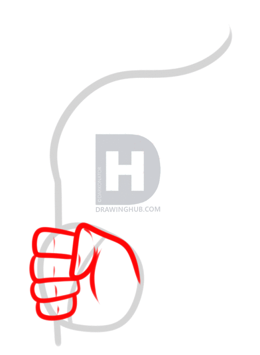 529x720 how to draw a torch, liberty torch, step