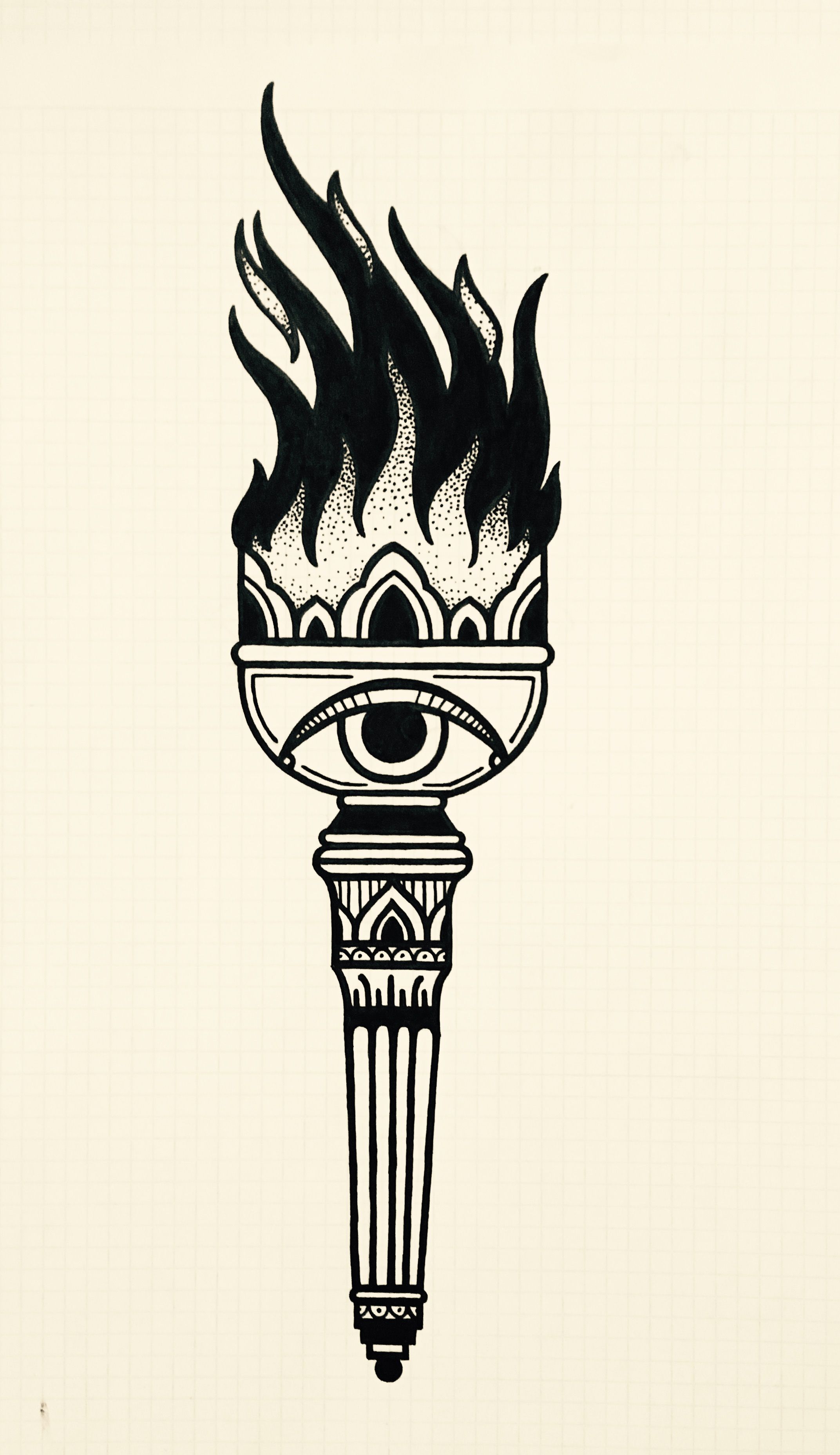 2144x3710 torch traditional tattoo artdrawing traditional tattoo
