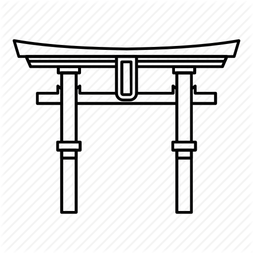 512x512 Torii Drawing Outline Frames Illustrations Hd Images Photo