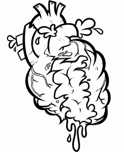 246x302 Draw A Torn Heart, Bloody Heart, Step