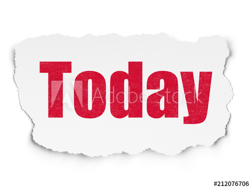 500x375 Timeline Concept Painted Red Text Today On Torn Paper Background