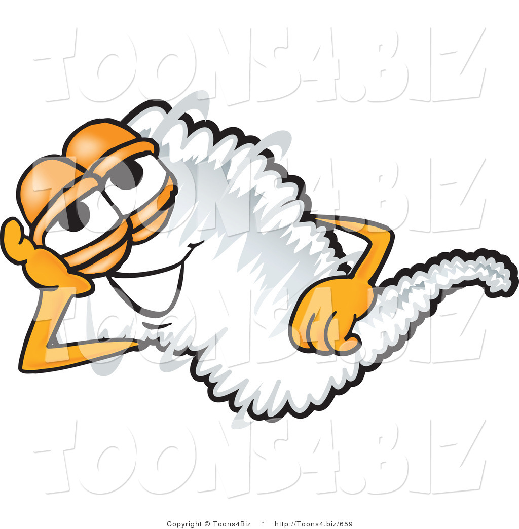 1024x1044 Vector Illustration Of A Cartoon Tornado Mascot Lying On His Side