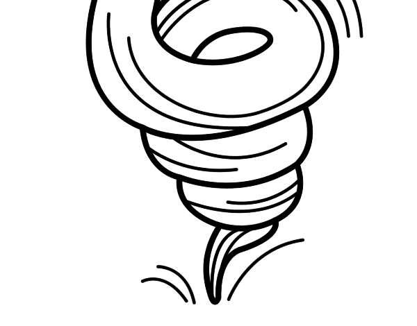 600x470 Collection Of Free Tornado Drawing Color Download On Ui Ex