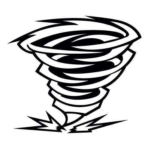 500x500 Tornado Mascot Banner