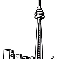 Toronto Skyline Drawing | Free download on ClipArtMag