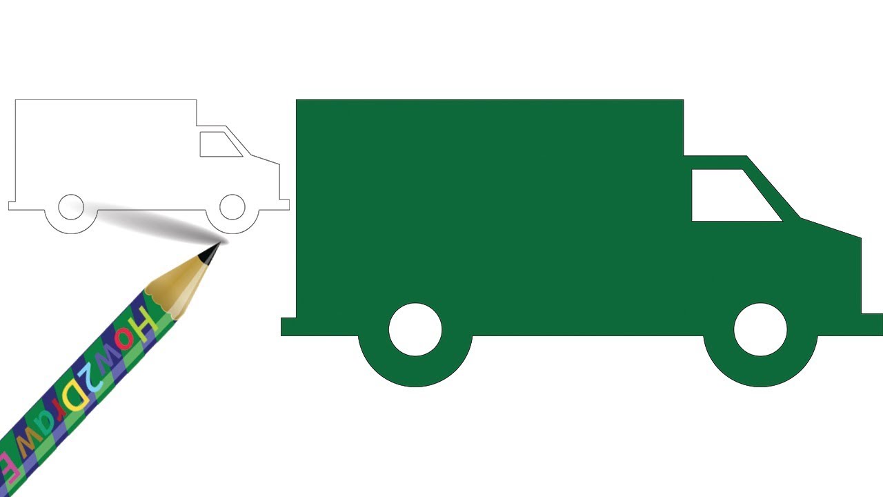 1280x720 How To Draw A Covered Van Easy Drawing