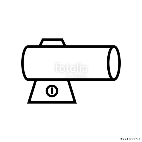 500x500 torpedo heater icon stock image and royalty free vector