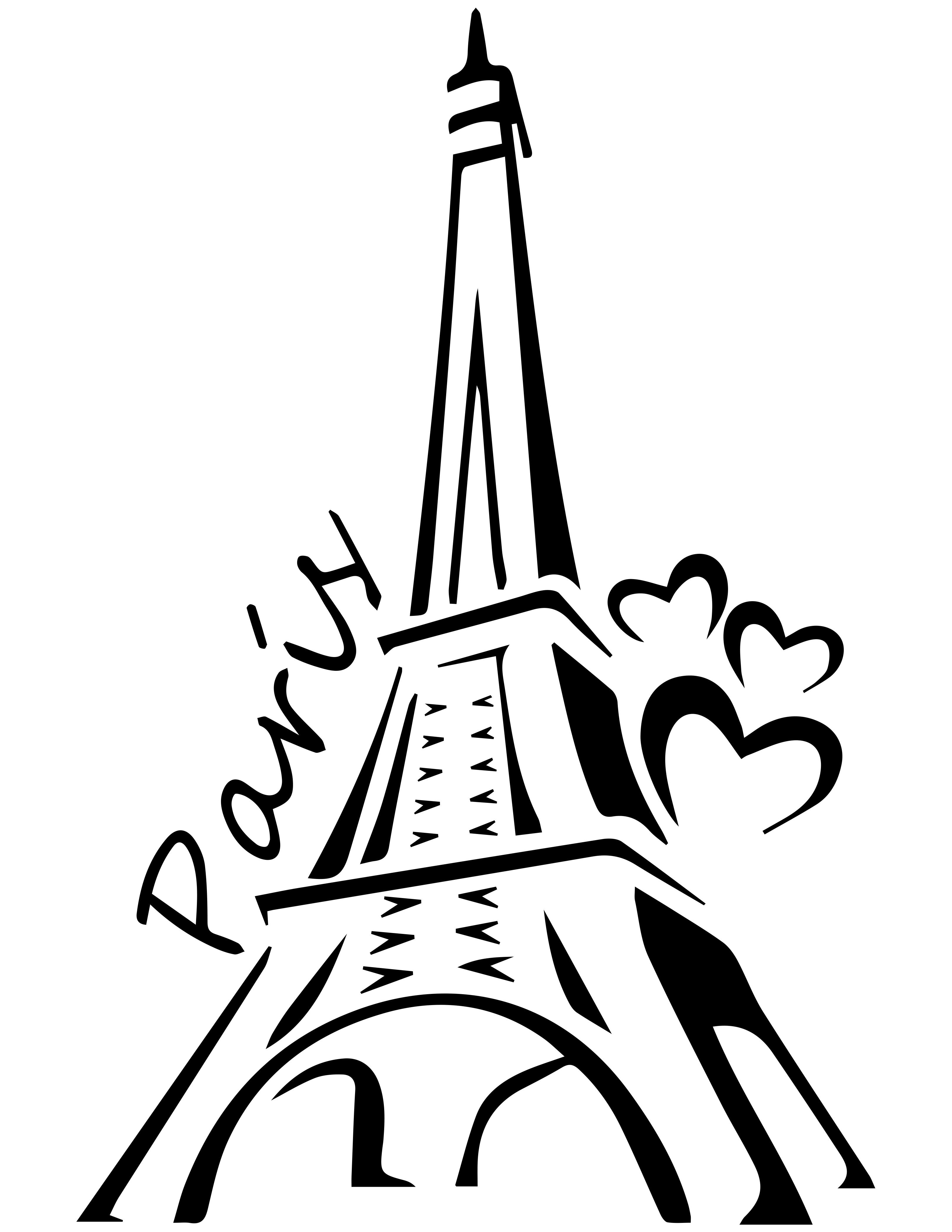3239x4191 Collection Of Free Eiffel Clipart Themed Paris Bean Clipart