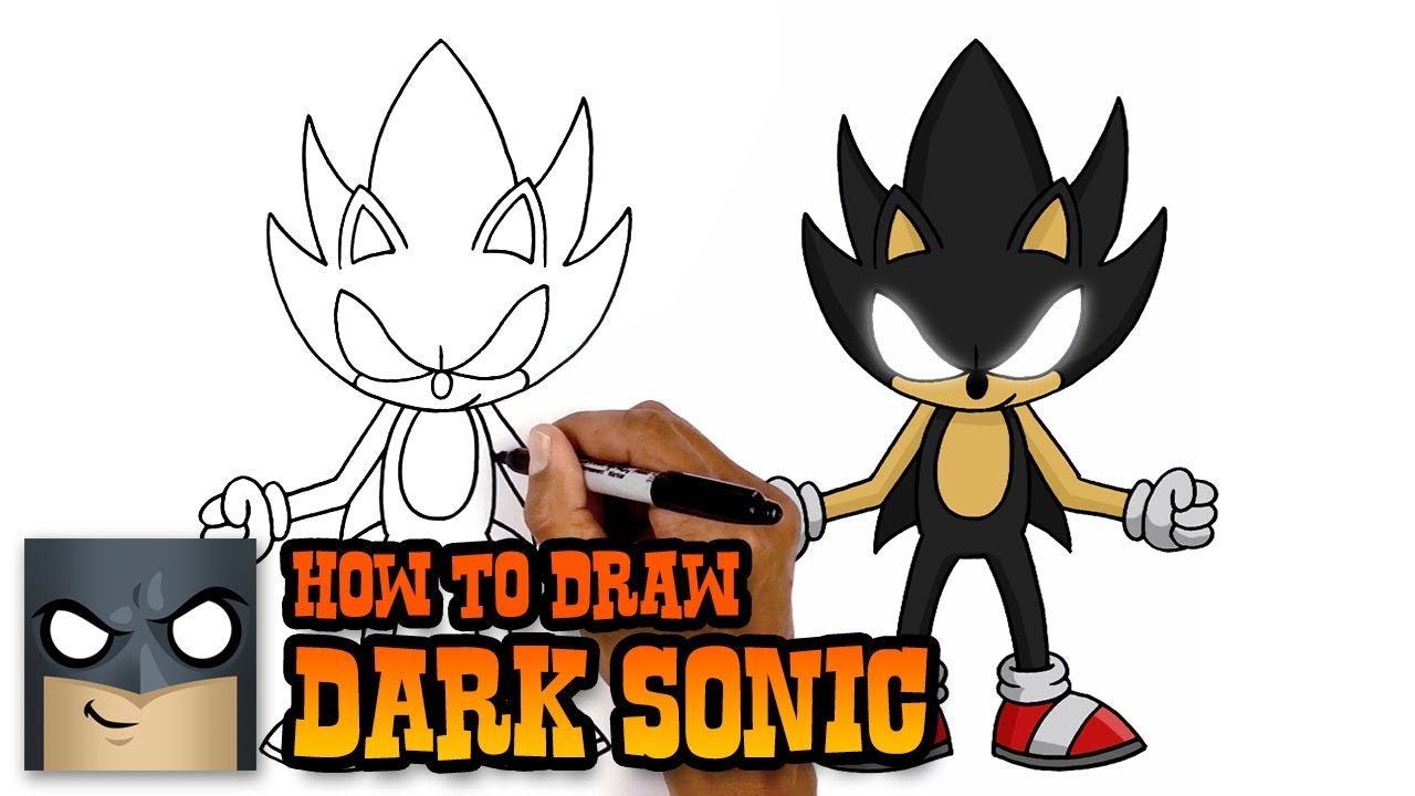 1280x720 How To Draw Dark Sonic Art Tutorial