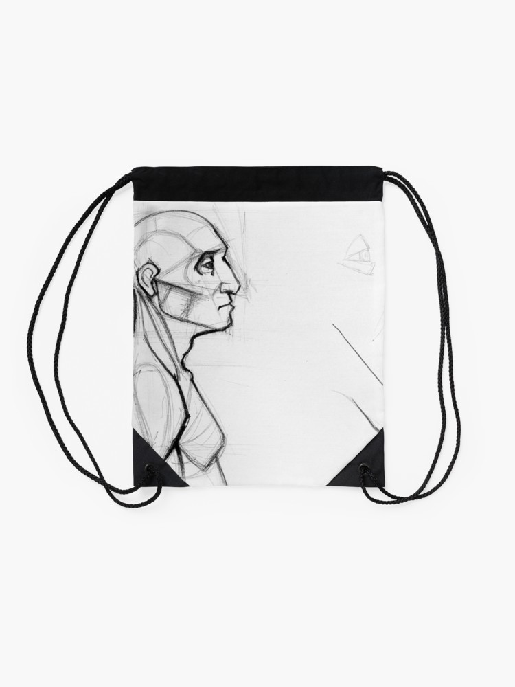 750x1000 Outline Drawing Sketch Of Side Profile Of A Human Male Head