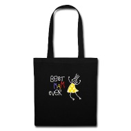 190x190 World's Best Mum Colorful Funny Kid Drawing Tote Bag Spreadshirt