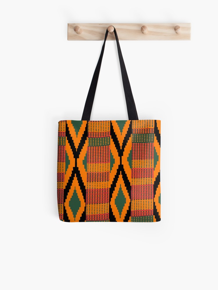 750x1000 Kente Print Drawing Tote Bag