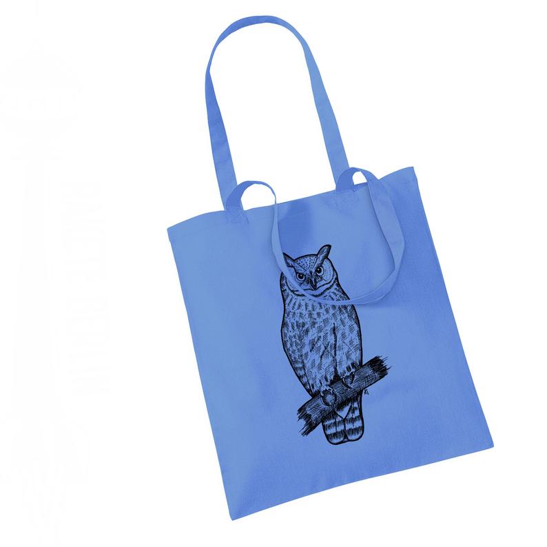 794x794 Tote Bag 'owl Drawing' Etsy