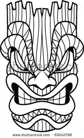 286x470 Image Result For Tiki Gods Drawings Carve Tiki Mask, Tiki