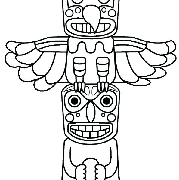 Totem Pole Drawing | Free download on ClipArtMag