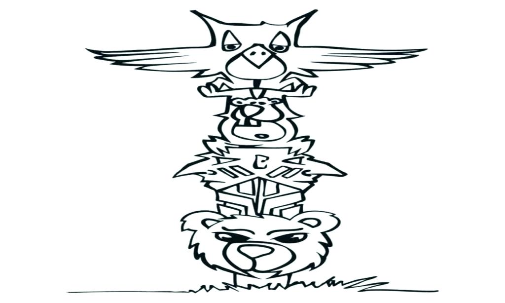 1024x614 Totem Pole Design Template Craft Veterans Coloring Pages Free