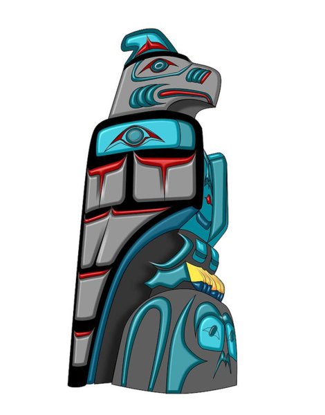 470x600 Totem Pole Drawings Fine Art America