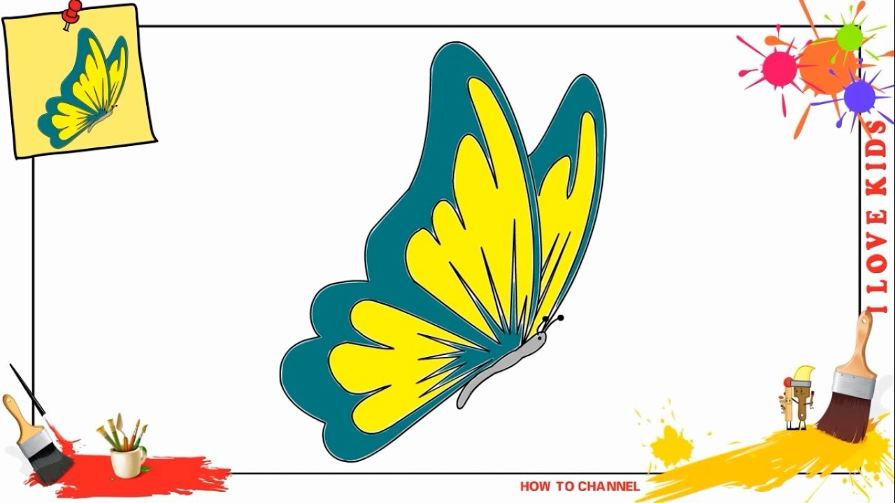 1280x720 How To Draw A Butterfly How To Draw A Butterfly Simple Easy