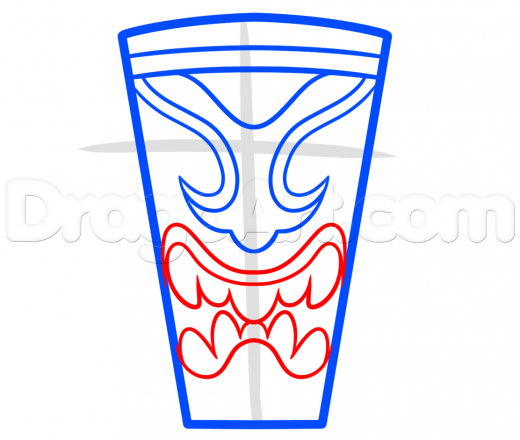 520x440 Learn Drawing A Totem Easy, Symbols, Pop Culture, Free Step