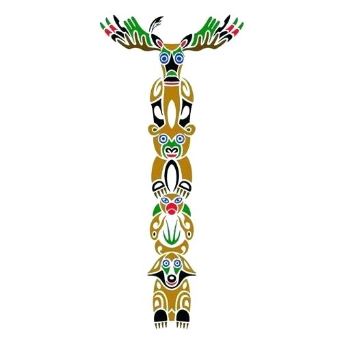 500x500 Totem Pole Tattoo Clip Art Library Ideas Project