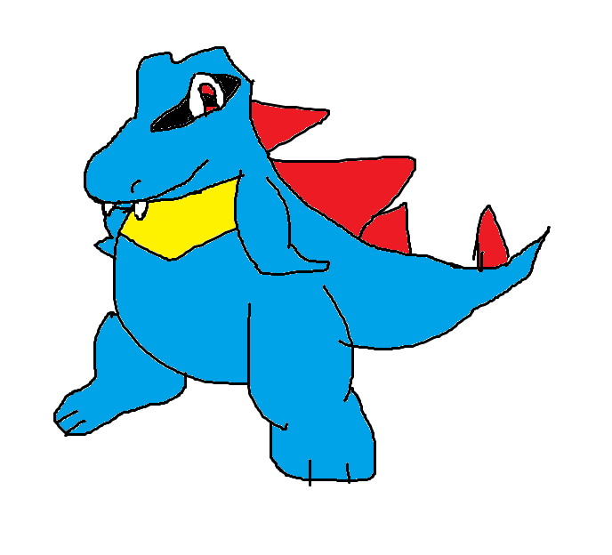 688x624 How To Draw Totodile Step One Draw Totodile Pokemon
