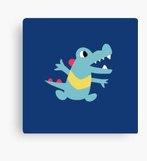 210x230 Totodile Drawing Canvas Prints Redbubble