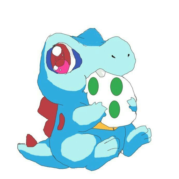 691x691 Totodile Eating A Yoshi Egg Drawing Amino