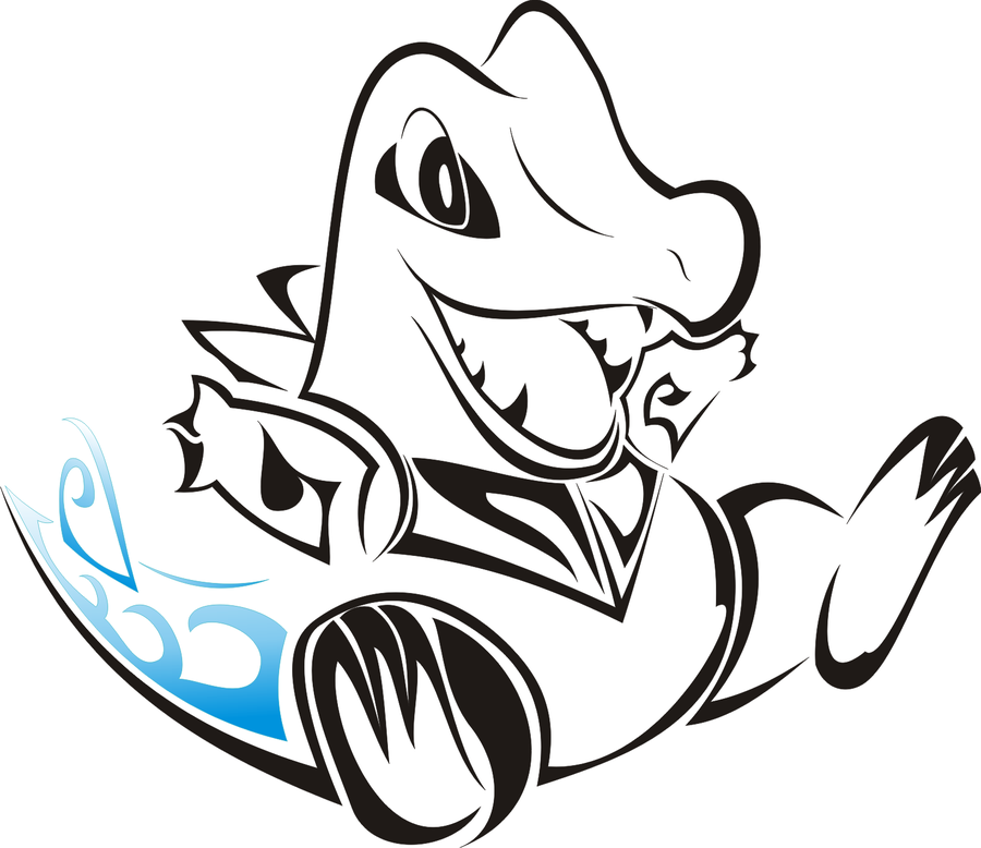 900x778 tribal totodile tattoo pokemon pokemon tattoo, tribal pokemon