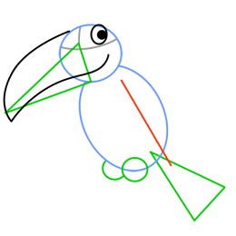 260x260 Cartoon Toucan Step