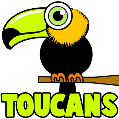400x400 How To Draw Cartoon Toucans With Easy Step