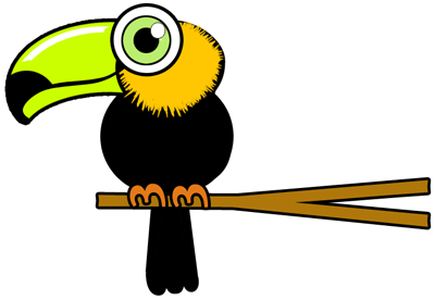 400x276 How To Draw Cartoon Toucans With Easy Step