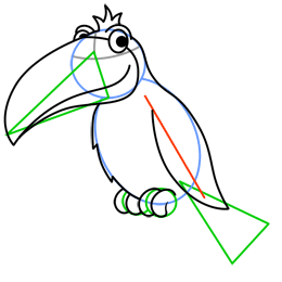 260x260 Cartoon Toucan Step
