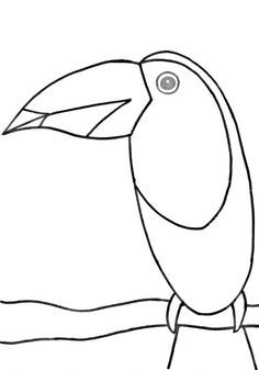 236x337 How To Draw A Toucan Drawing Step