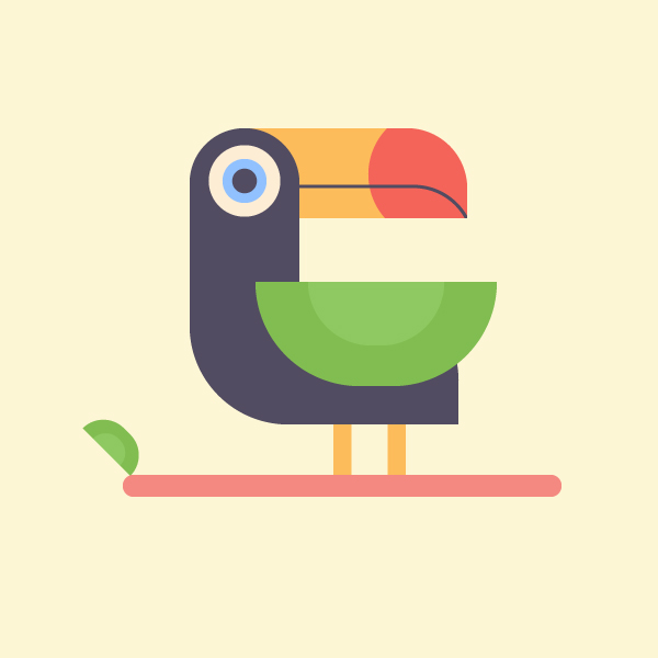 600x600 How To Draw A Tropical Bird In Steps With Adobe Illustrator!