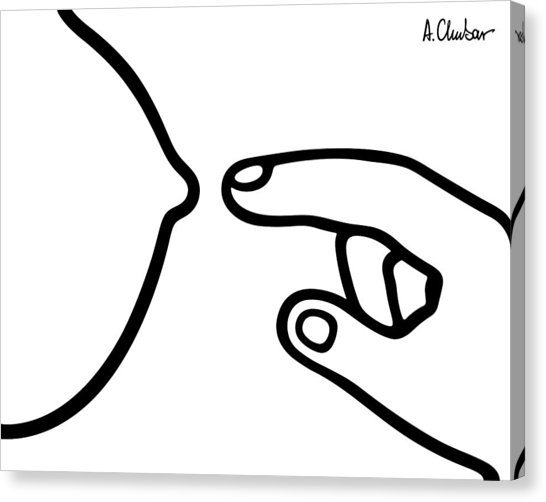 546x502 Touch Drawing Canvas Prints Fine Art America