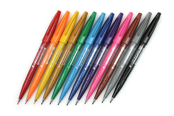 600x400 pentel fude touch sign pen